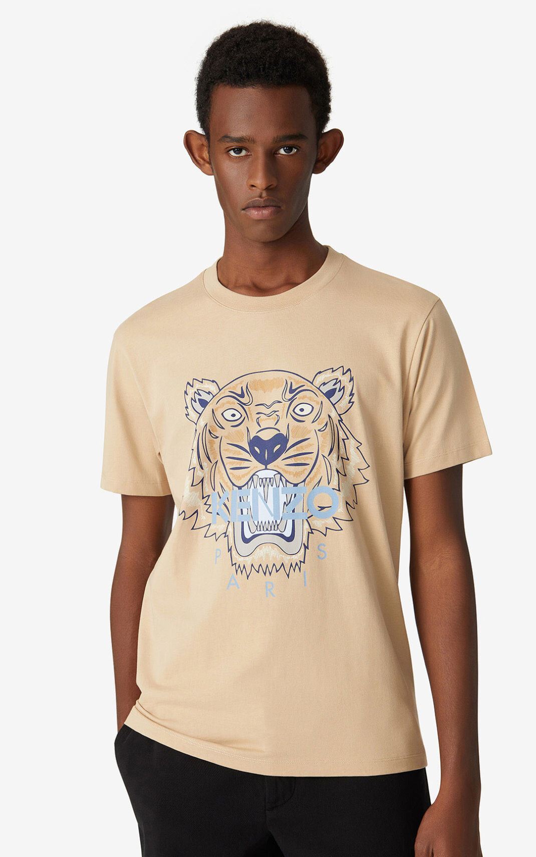 Kenzo Tiger T-shirts Herre - Beige DK-657520